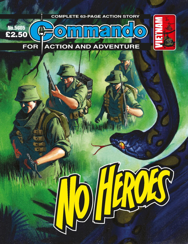 Commando 5605: Action and Adventure: No Heroes - cover by Neil Roberts