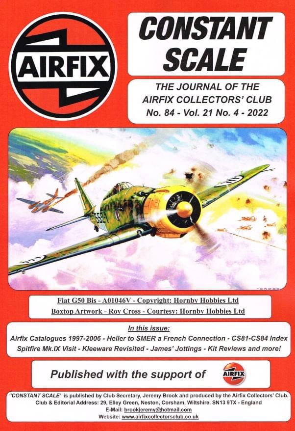 Airfix Collectors' Club's Constant Scale No. 84 - cover art by Roy Cross