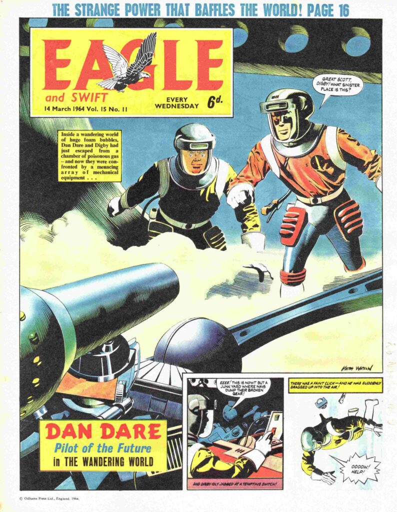 Eagle cover dated 14th March 1964 - featuring Dan Dare, art by Keith Watson