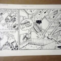 COMBAT COLIN ORIGINAL ART, the second strip in the series, by Lew Stringer (1987)