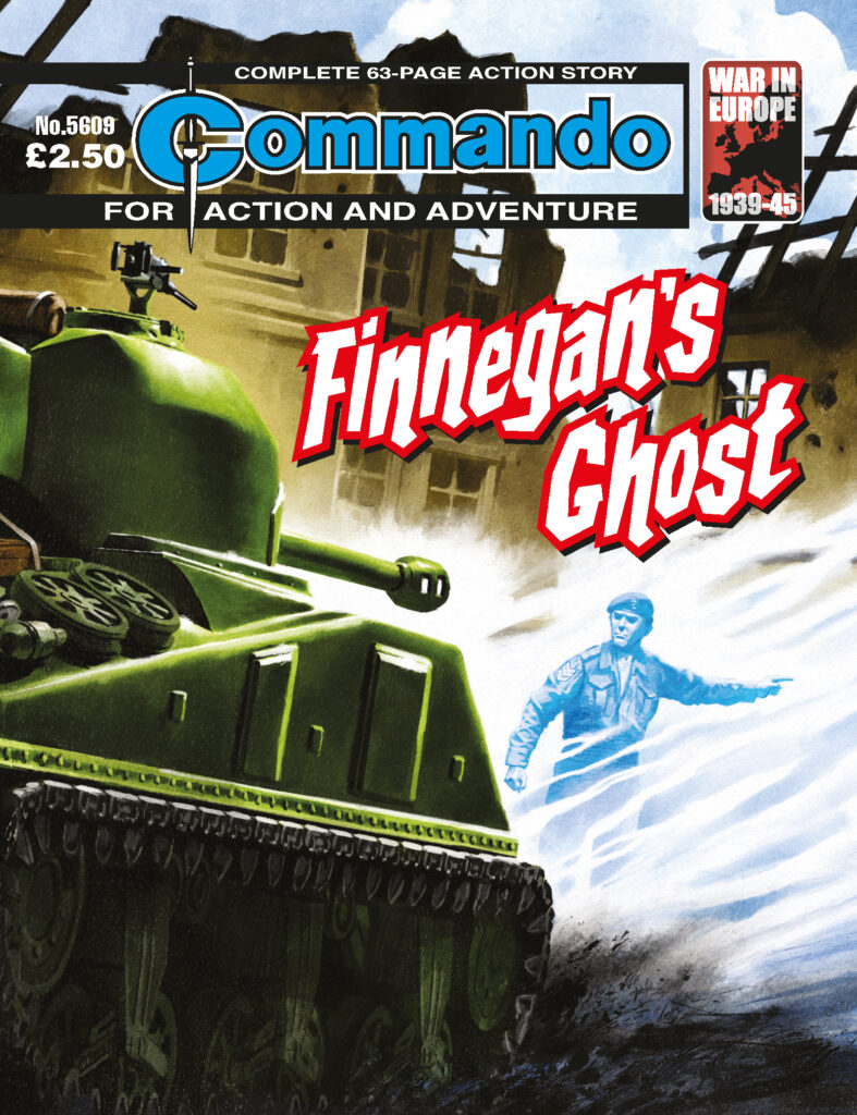 Commando 5609: Action and Adventure: Finnegan’s Ghost - cover by Neil Roberts