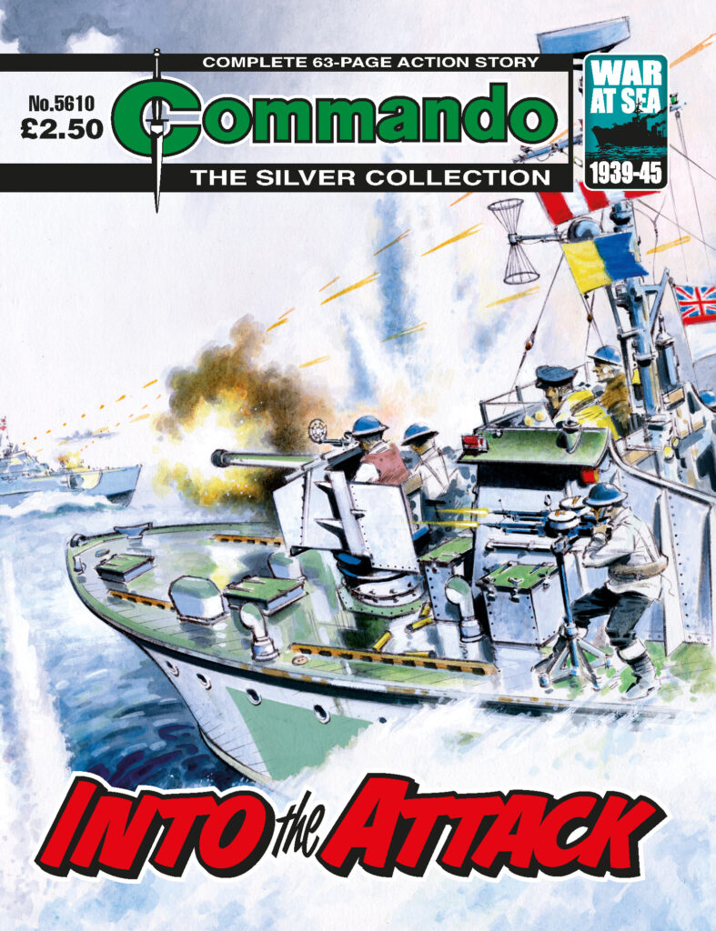Commando 5610: Silver Collection: Into the Attack - cover by Jeff Bevan