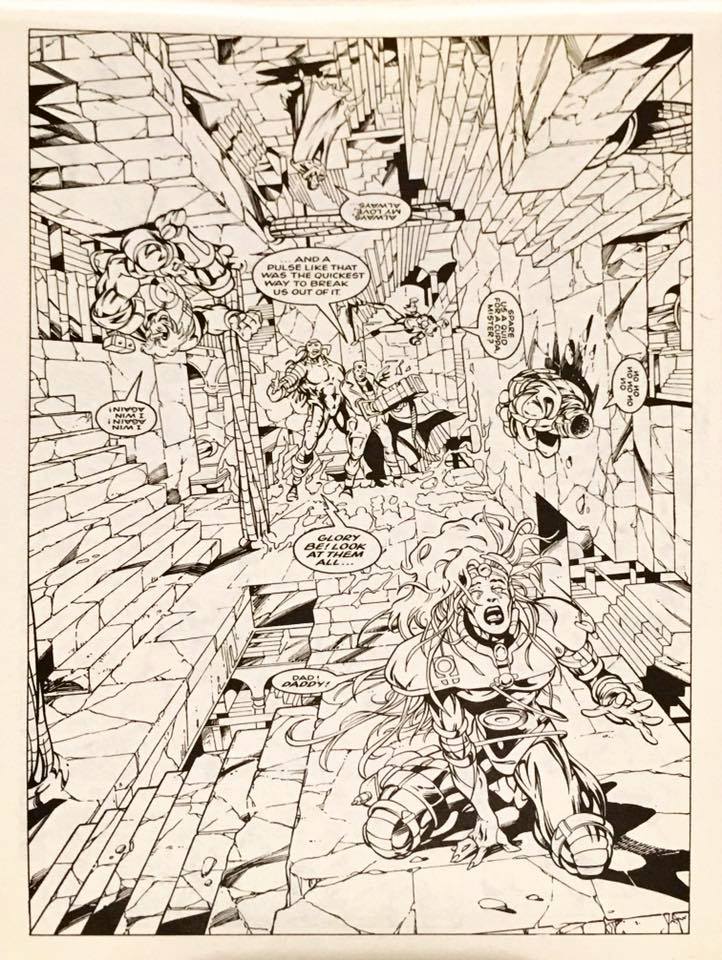 Dark Guard #5 Page 11, art by Carlos Pacheco, inks unknown. With thanks to Adrian Clarke