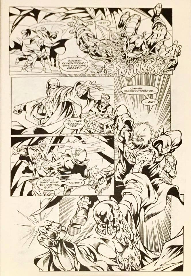 Dark Guard #5 Page 13, art by Carlos Pacheco, inks unknown. With thanks to Adrian Clarke