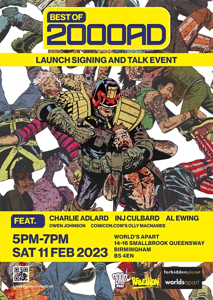 Best of 2000AD Volume Two - Signing, Worlds Apart, Birmingham 2023