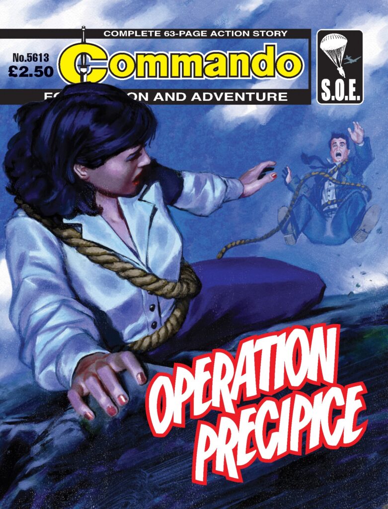 Commando 5613: Action and Adventure - Operation Precipice - cover by Neil Roberts