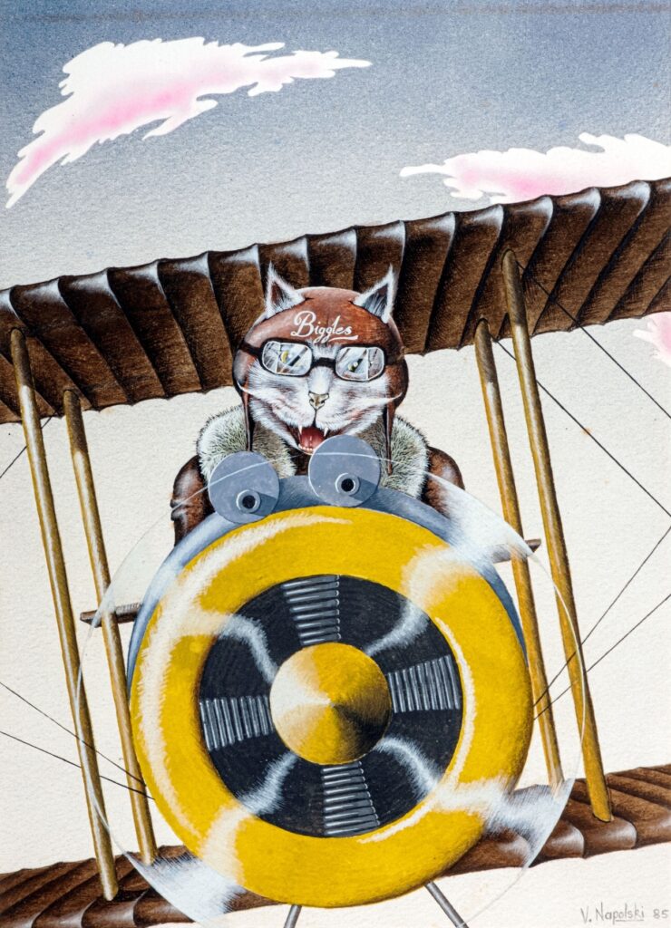 Biggles the Ace Cat Flyer by Victor Napolski