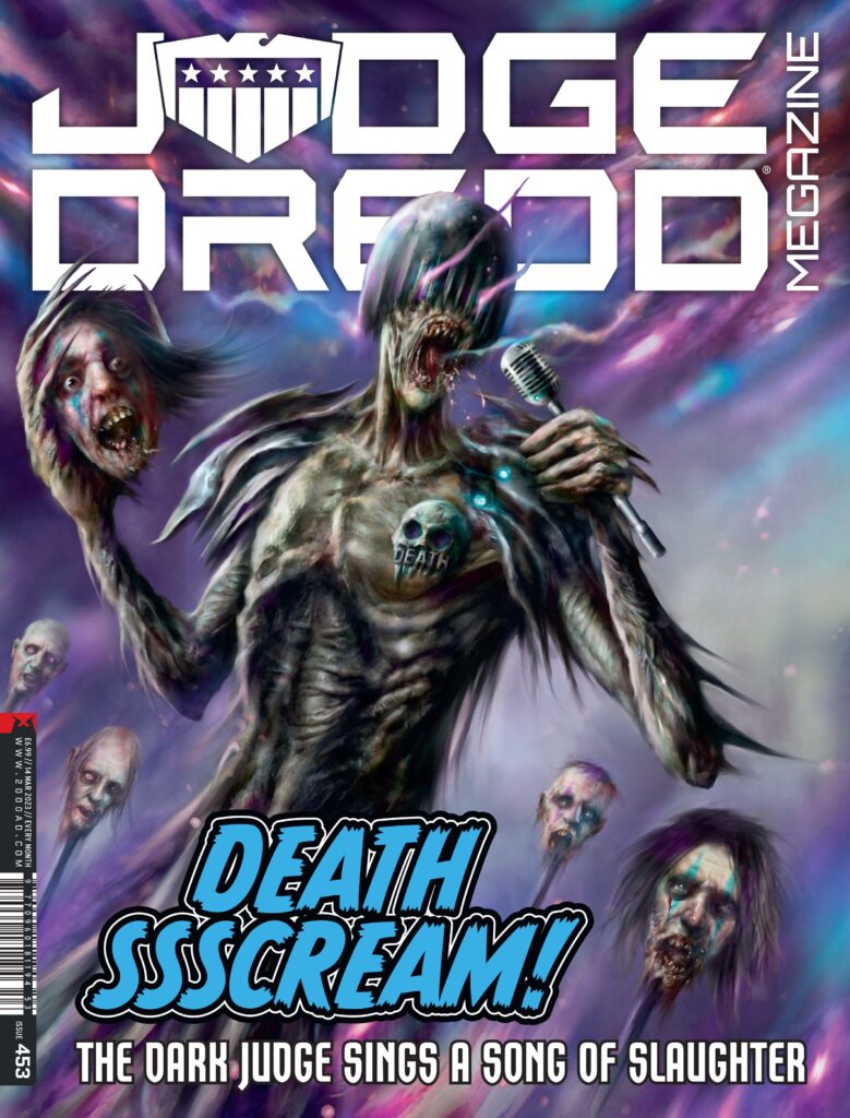 Judge Dredd Megazine #453 - cover by Nick Percival 