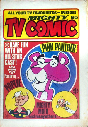 TV Comic No. 1315 featuring the Pink Panther on the cover