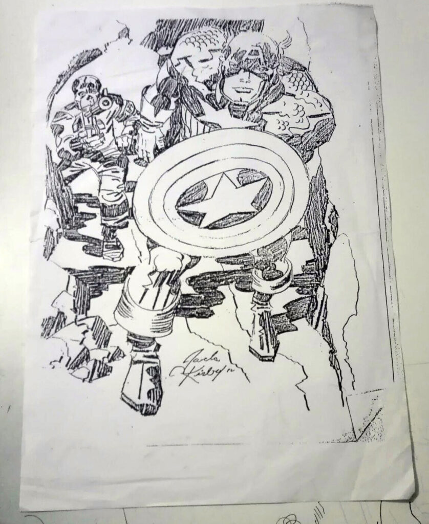 Captain America by Jack Kirby - Photocopy