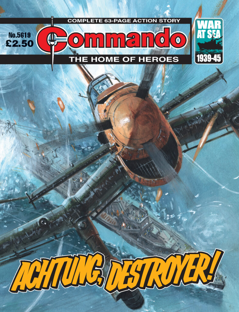 Commando 5619: Home of Heroes - Achtung, Destroyer! - cover by Keith Burns