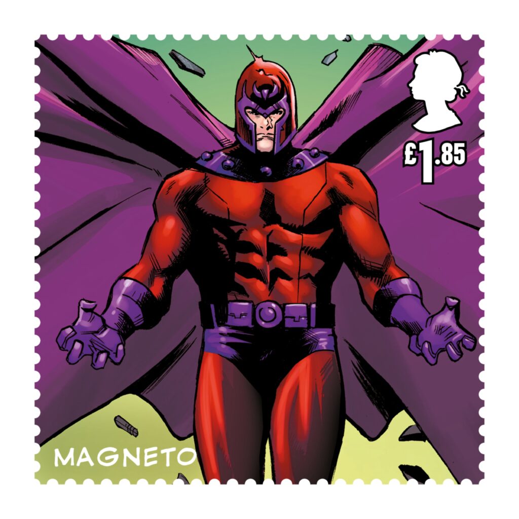 Royal Mail X-Men Stamps 2023 - Magneto - art by Lee Garbett