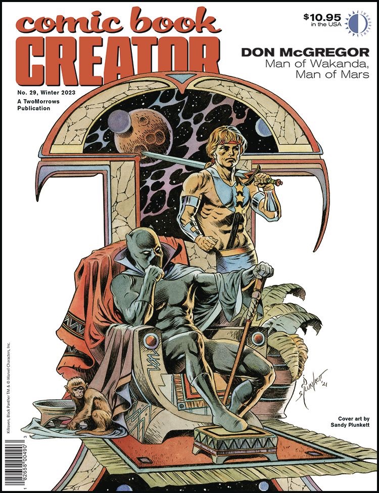 Comic Book Creator #29 - cover by Sandy Plunkett