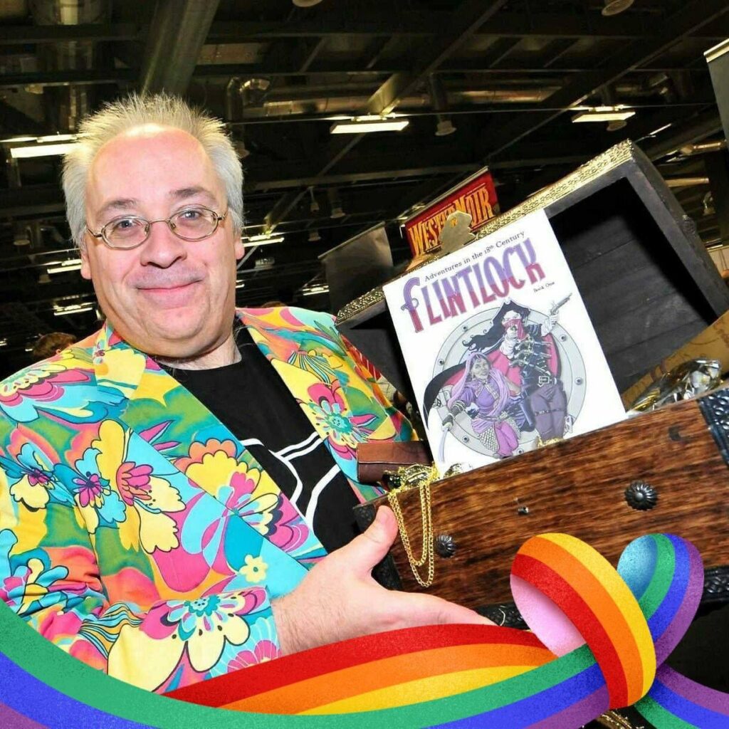 Colourful Time Bomb Comics publisher Steve Tanner, armed with another of his independent successes, Flintlock 