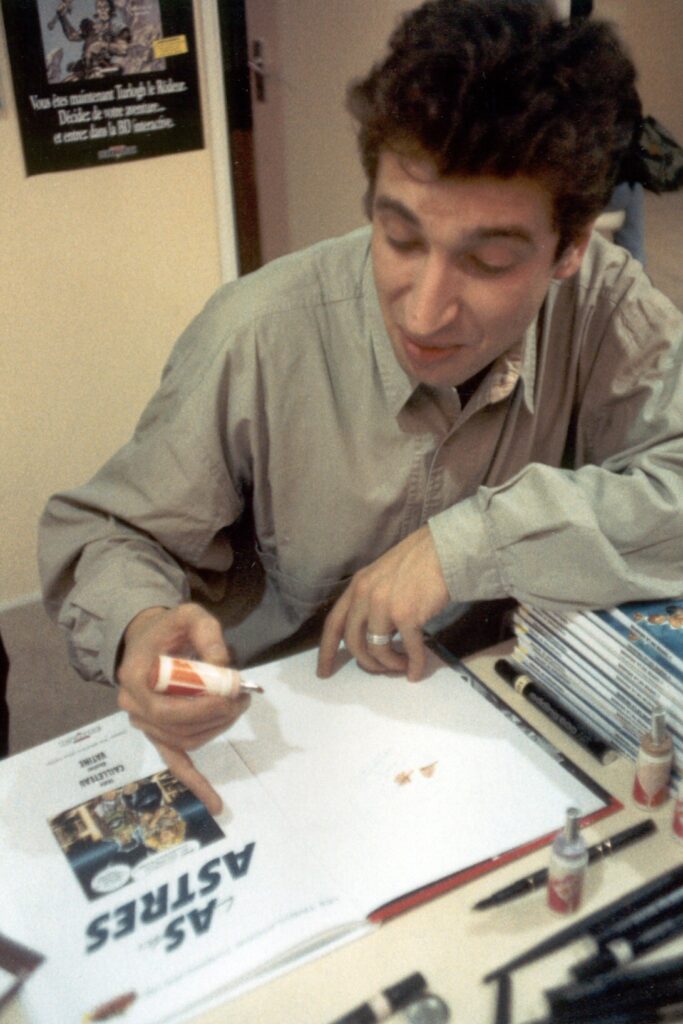 Thierry Cailleteau at the Angoulême Comic Festival in 1989. Image: Zewan