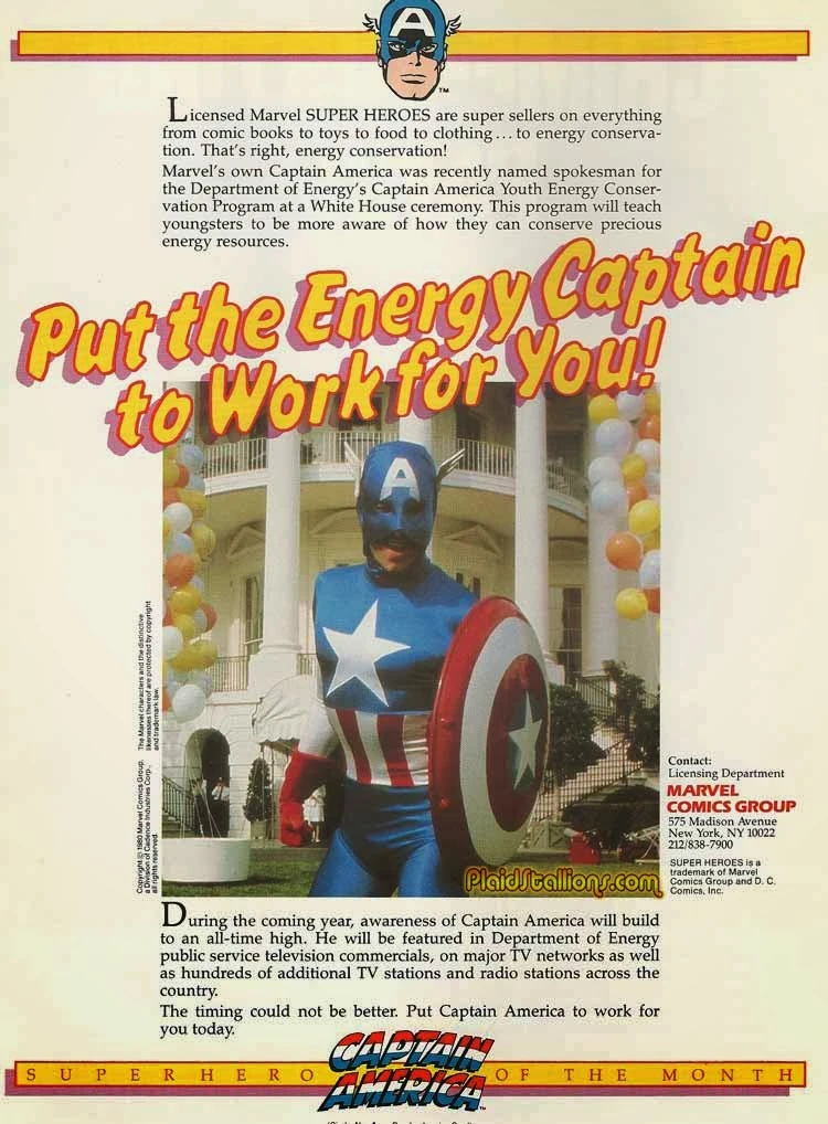 Marvel Captain America “Energy Captain” promotion (1980s)