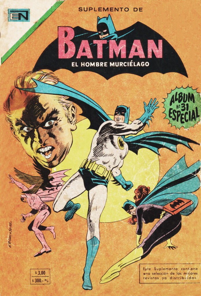 Editorial Novaro - Batman - El Hombre Murcielago No. 31. Cover by Ernesto Garcia Seijas