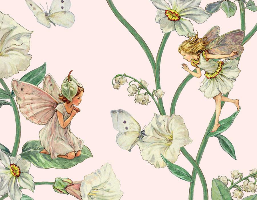 The Narcissus Fairy and the White Bindweed Fairy © The Estate of Cicely Mary Barker, 1944, 1948, 2017