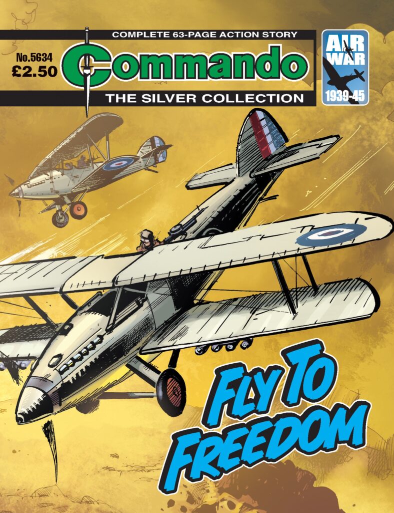 Commando 5630: Silver Collection - Fly to Freedom - cover by Gordon C Livingstone & Len O'Grady
