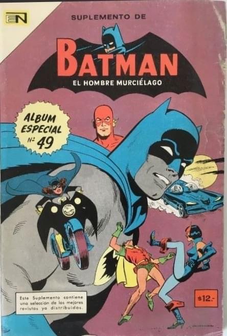 Editorial Novaro - Batman - El Hombre Murcielago No. 49. Cover by Ernesto Garcia Seijas