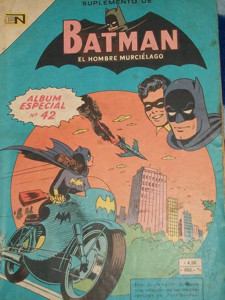Editorial Novaro - Batman - El Hombre Murcielago No. 42. Cover by Ernesto Garcia Seijas