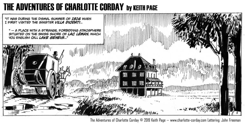 The Adventures of Charlotte Corday - Gothick - art by Keith Page