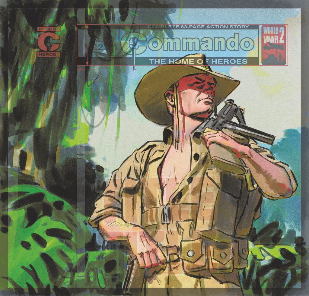 Commando 5639: Home of Heroes: The Kokoda Trail - cover rough by Neil Roberts