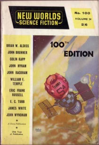 New Worlds Science Fiction #100, November 1960 - cover by Brian Lewis