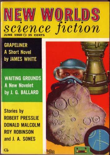 New Worlds Science Fiction (US) June 1960 - cover by Brian Lewis