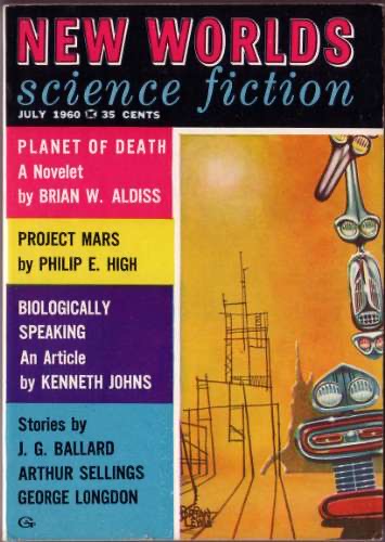New Worlds Science Fiction (US) July 1960 - cover by Brian Lewis