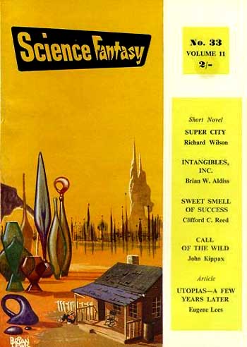 Science Fantasy #33, 1959 - cover by Brian Lewis