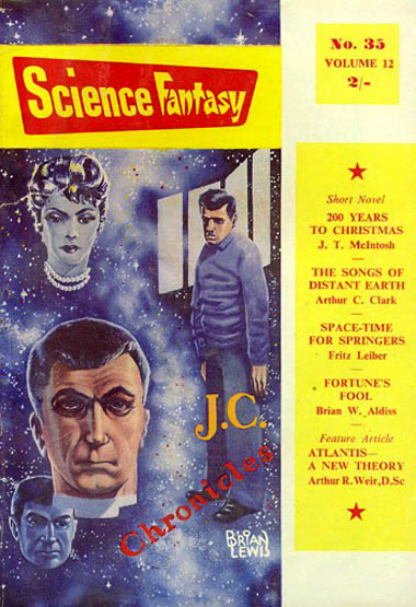 Science Fantasy #35, 1959 - cover by Brian Lewis