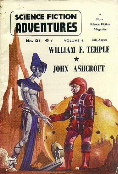Science Fiction Adventures (Canada) #21, July/August 1961 - cover by Brian Lewis
