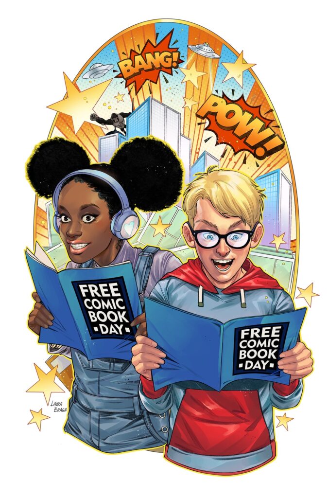 Free Comic Book Day art by Lauren Braga