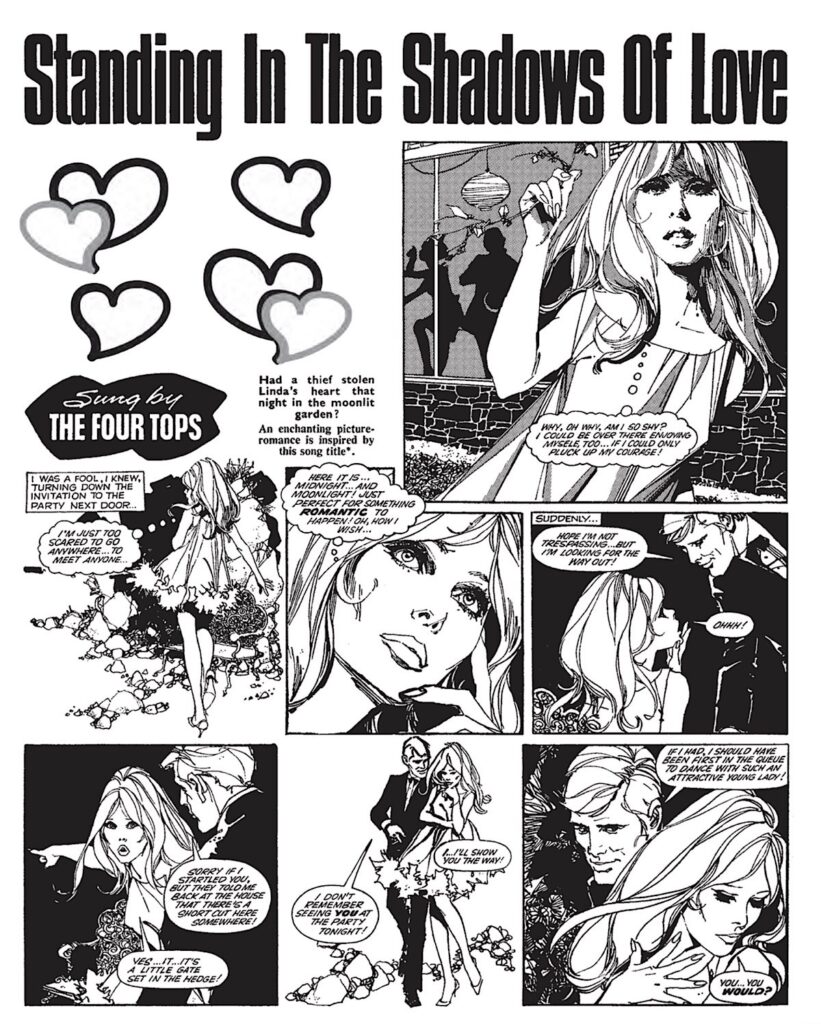 Art by José Pepe González for Valentine, published in March 1967