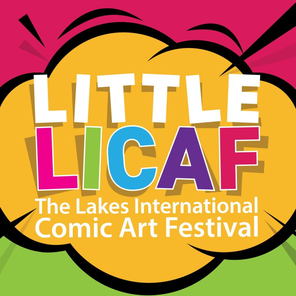 Little LICAF logo (Lakes International Ciomic Art Festival)