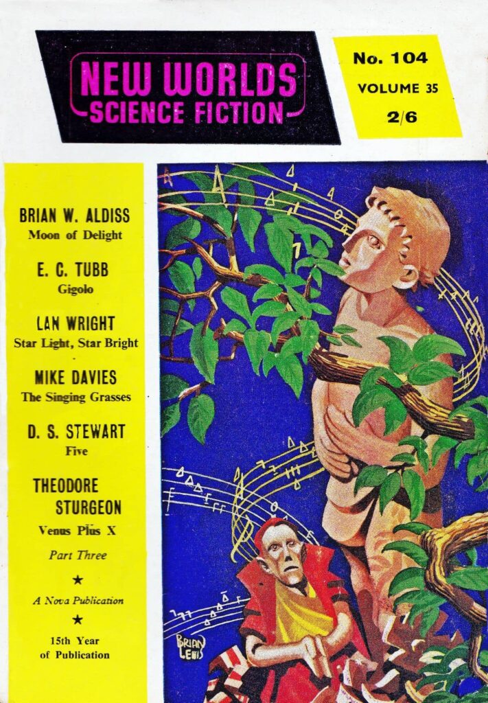 New Worlds Science Fiction #104, March 1961 - cover by Brian Lewis