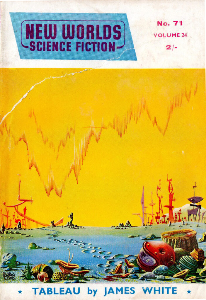 New Worlds Science Fiction #71, May 1958 - cover by Brian Lewis