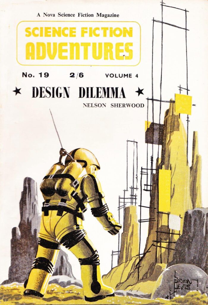 Science Fiction Adventures (UK) #19, 1961 - cover by Brian Lewis