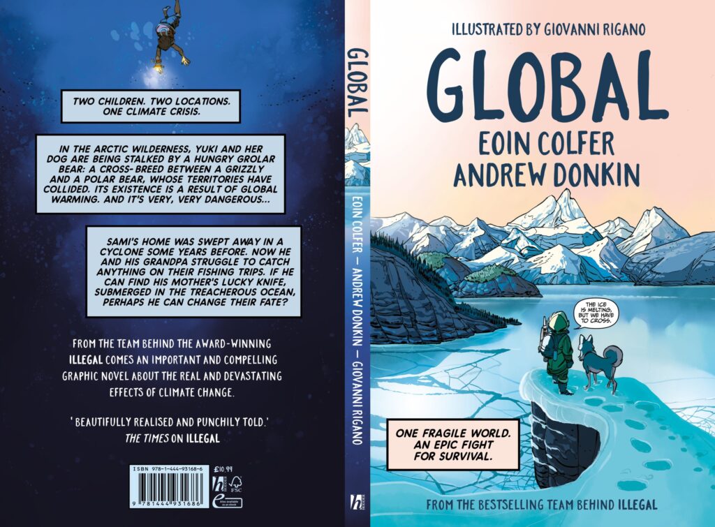 Global by Eoin Colfer, Andrew Donkin and Giovanni Rigano (Hodder Children’s Books, 2023)