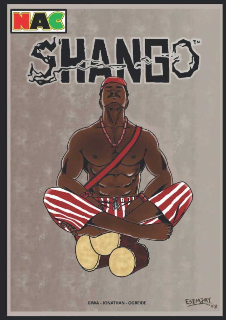 Shango #1 Cover, written by Marcus Giwa, drawn by Sanni M Jonathan (New Africa Comics)
