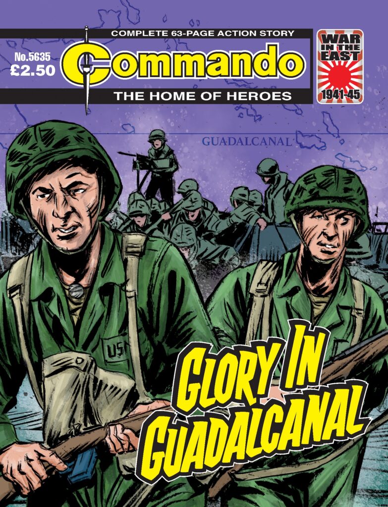 Commando 5635: Home of Heroes - Glory In Guadalcanal - cover  by Vicente Alacazar
