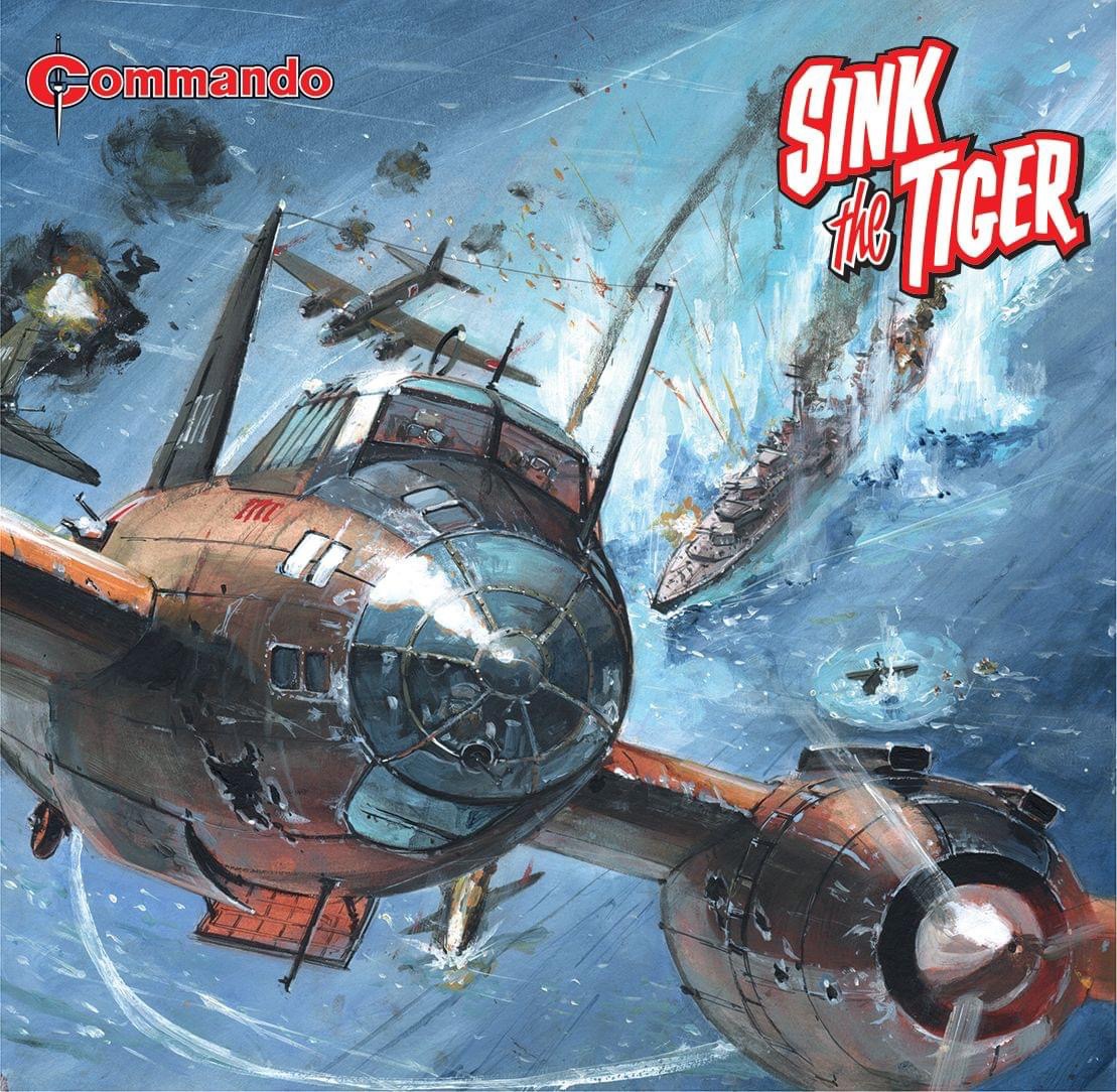 Commando 5641: Action and Adventure - Sink the Tiger! - cover by Keith Burns FULL