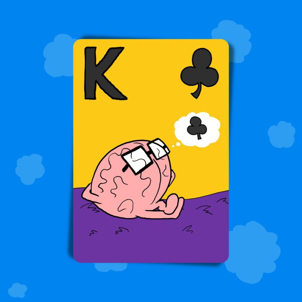 Flick Solitaire Zen Deck by Nick "Awkward Yeti" Seluk - King of Clubs