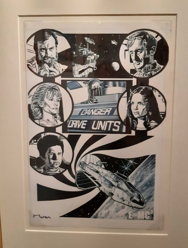"Into Infinity" art by Rob Moran, a private commission by Shaqui le Vesconte, included in the presentation of the one-off 1976 special on "The Lost Worlds of Gerry Anderson" DVD