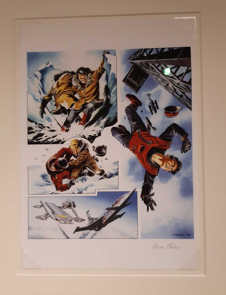 This iconic "Captain Scarlet" art by Mike Noble (1930 - 2018) is actually a recreation of the original TV21 cover, released as a limited edition print in 2004