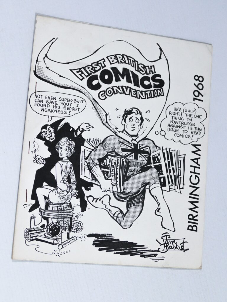 The very first British Comics Convention Booklet, published in 1968, documenting the beginning of organised fandom events in the UK