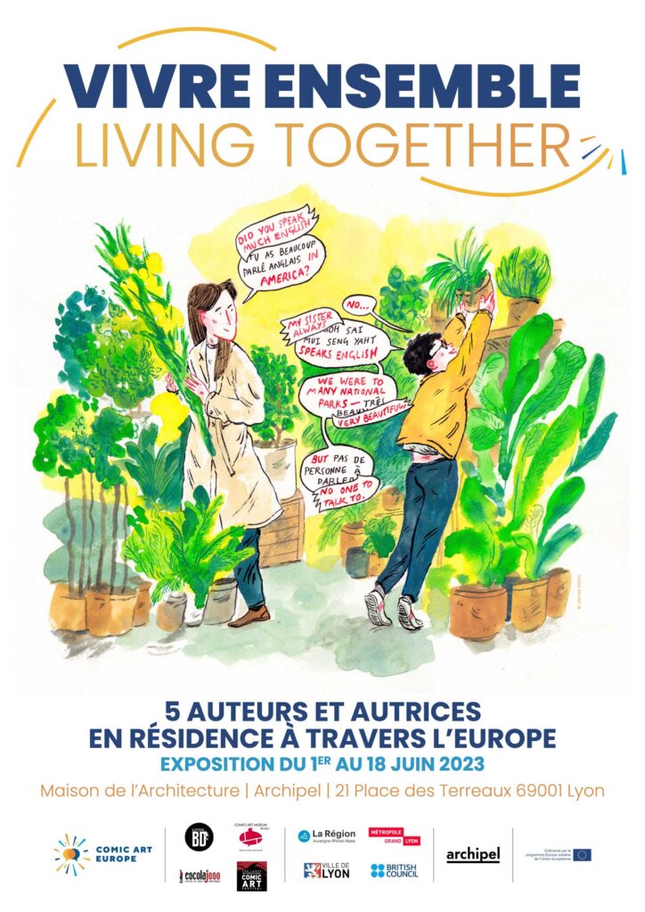Comic Art Europe - Living Together Exhibition Poster