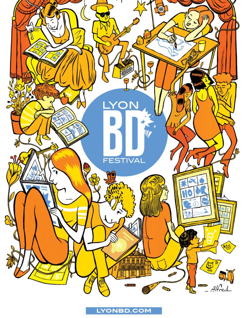 Lyon BD Festival Poster 2023