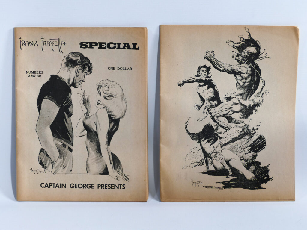 A pair of Frank Frazetta-themed Captain George fanzines released in the United States in the 1960s